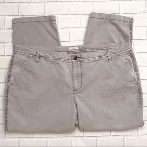 Maurices Gray Cropped Chino Pants
